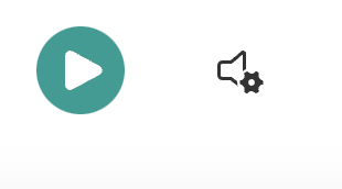 Speaker and settings cog icon