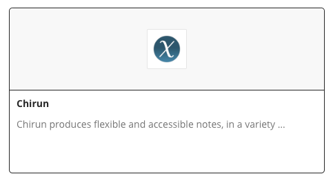 Chirun tile in the Blackboard Content Market